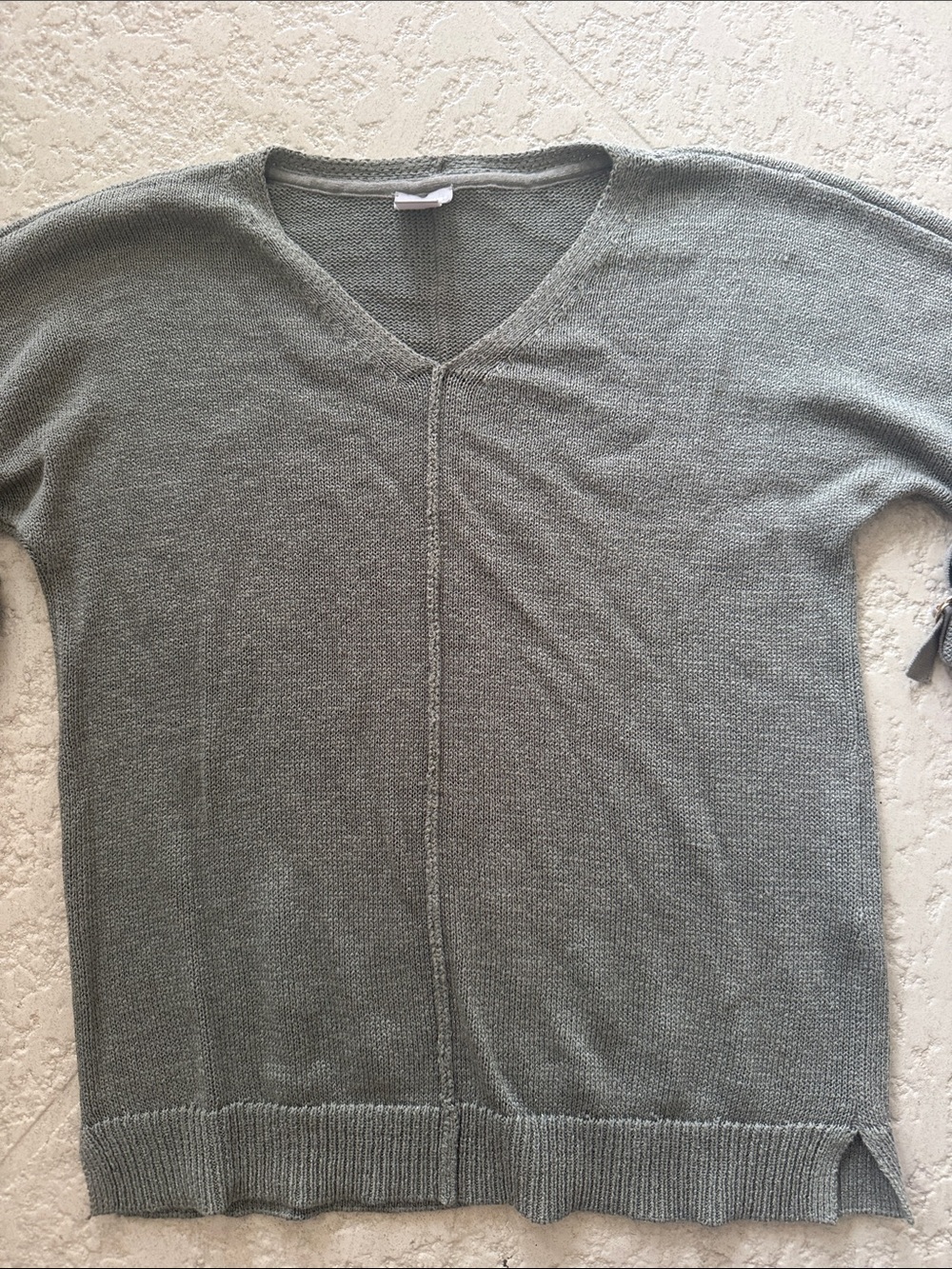 Chico's Women's V-Neck Sweater - Sage Green 0=4
